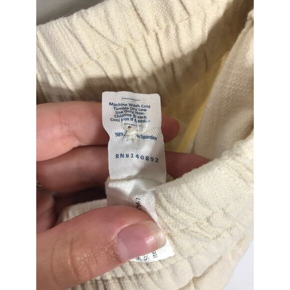 New Marine Layer Women's L Elle Relaxed Pull On Pants Cotton Vacation Travel - Picture 12 of 15